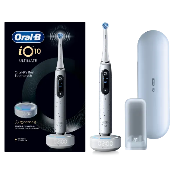 Oral-B iO 10 Elektromos Fogkefe | Fehér | 1 db Fogkefefej | Töltős Utazótok termékhez kapcsolódó kép