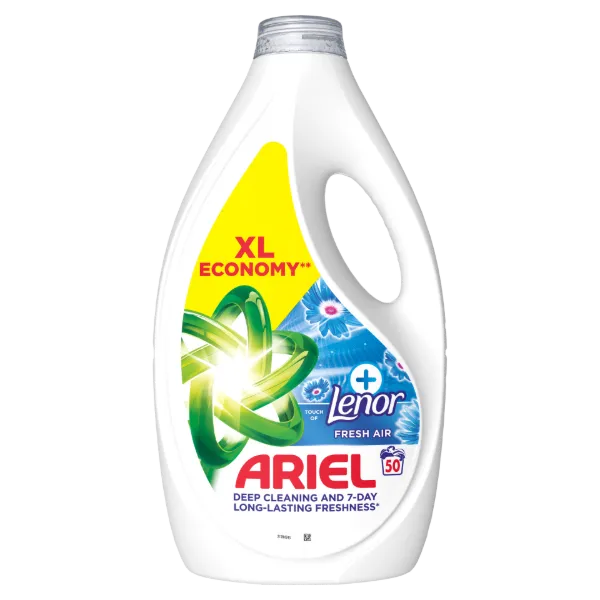Ariel Folyékony Mosószer, 50 Mosáshoz, + Touch Of Lenor Fresh Air termékhez kapcsolódó kép