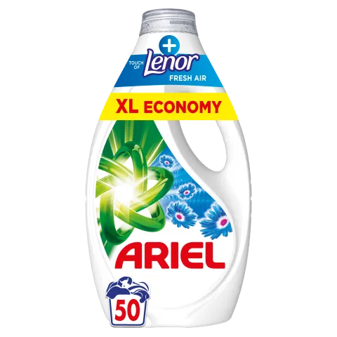 Ariel Folyékony Mosószer, 50 Mosáshoz, + Touch Of Lenor Fresh Air termékhez kapcsolódó kép