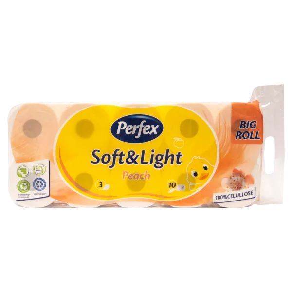 Perfex Soft & Light Peach toalett papír 3 rétegű 10 tekercs termékhez kapcsolódó kép