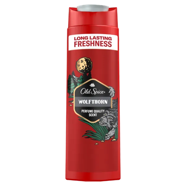 Old Spice Wolfthorn Férfi 3 az 1-ben Sampon és Tusfürdő, 400 ml termékhez kapcsolódó kép