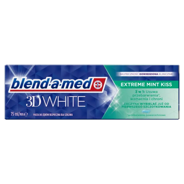 Blend-a-med 3D White Extreme Mint Kiss Fogkrém 75 ml termékhez kapcsolódó kép