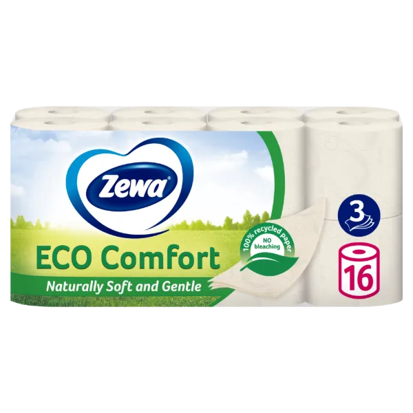 Zewa Eco Comfort 3 rétegű toalettpapír 16 tekercs termékhez kapcsolódó kép
