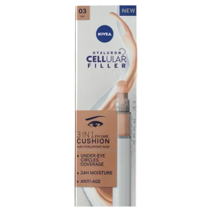 NIVEA Hyaluron Cellular Filler 3 az 1-ben sötét, színezett, tonizáló szemkörnyékápoló 4 ml termékhez kapcsolódó kép