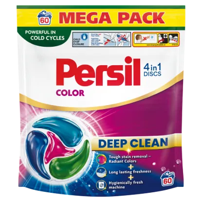 Persil Discs Color mosószer koncentrátum gépi mosáshoz színes ruhadarabokhoz 60 mosás 990 g termékhez kapcsolódó kép