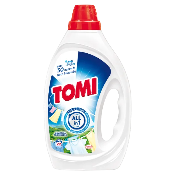 Tomi Amazónia Frissessége folyékony mosószer fehér és világos ruhákhoz 22 mosás 990 ml termékhez kapcsolódó kép