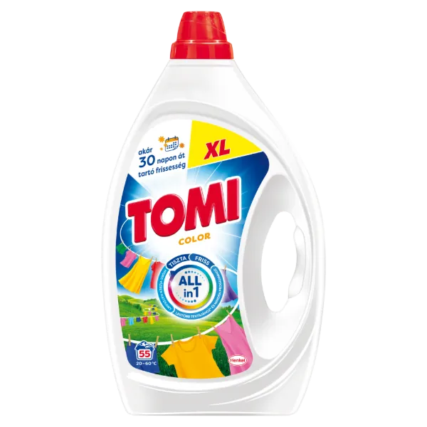 Tomi Color folyékony mosószer színes ruhákhoz 55 mosás 2,475 l termékhez kapcsolódó kép