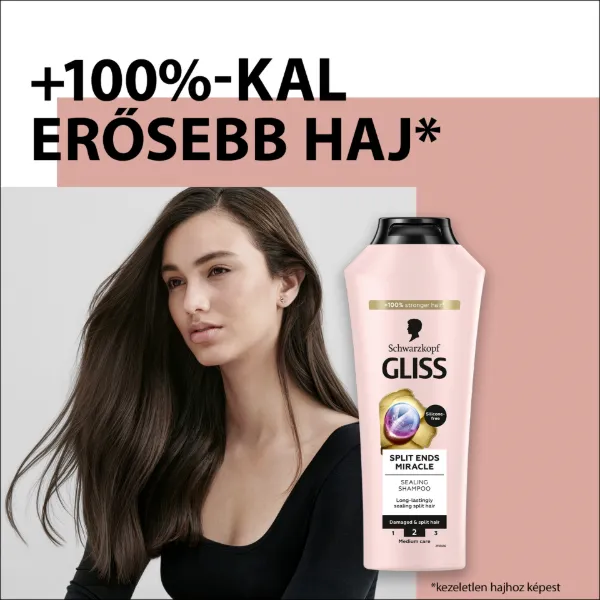 Gliss Split Ends Miracle sampon ionic komplex-szel és szőlőmag olajjal 250 ml termékhez kapcsolódó kép