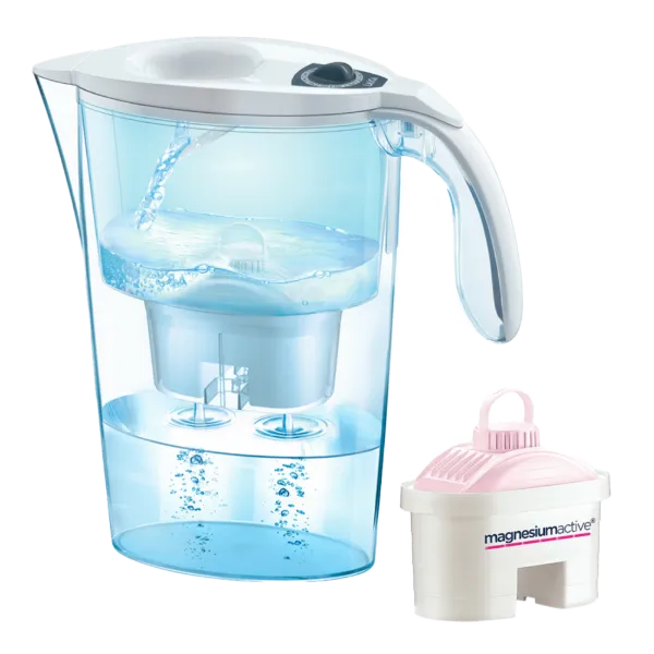 Laica Stream Line fehér vízszűrő kancsó mechanikus kijelzővel és 1 db Magnezium Active Bi-Flux szűrőbetéttel termékhez kapcsolódó kép