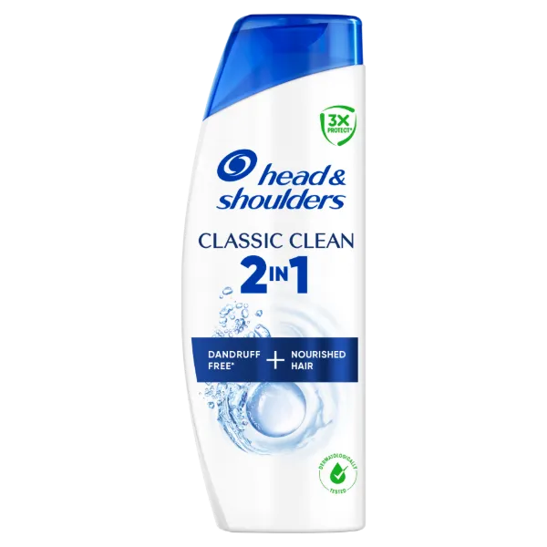 Head & Shoulders Classic Clean 2az1-ben Korpásodás Elleni Sampon és Balzsam, 250 ml Korpamentes haj termékhez kapcsolódó kép