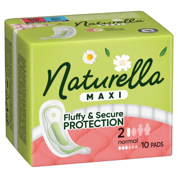 Naturella Maxi Normal, 2-es méretű Betét Szárnyak Nélkül, 10 termékhez kapcsolódó kép
