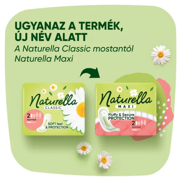 Naturella Maxi Normal, 2-es méretű Betét Szárnyak Nélkül, 10 termékhez kapcsolódó kép
