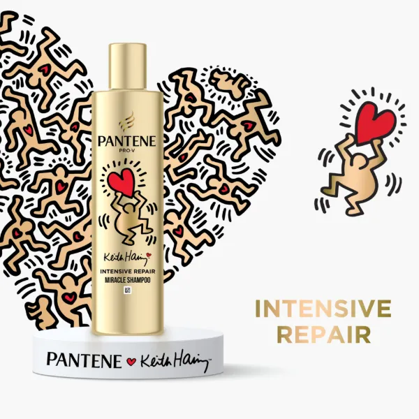 Pantene Pro-V I x Keith Haring különleges művészkiadás ntensive Repair sampon, 250ml termékhez kapcsolódó kép