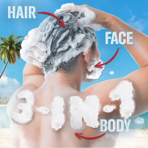 Old Spice Cold Spice Férfi 3 az 1-ben Arcmosó, Tusfürdő és Sampon, 1000 ml termékhez kapcsolódó kép