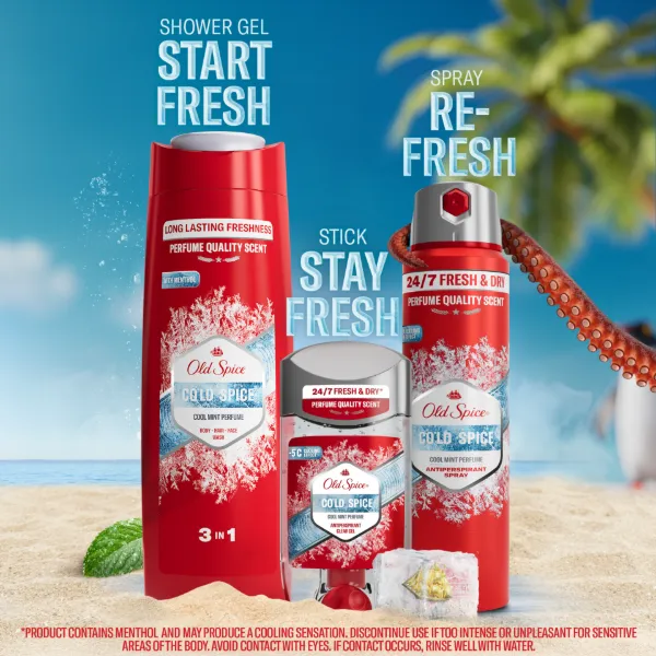 Old Spice Cold Spice Férfi Izzadásgátló Géldezodor, 70 ml termékhez kapcsolódó kép