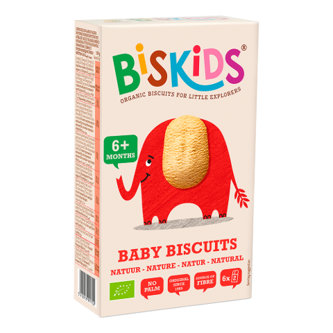 Biskids Baby Biscuits biokeksz 120 g Natúr keksz gyerekeknek 6 hónapos kortól termékhez kapcsolódó kép