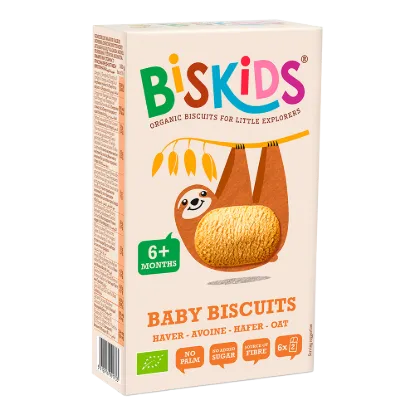 Biskids Baby Biscuits biokeksz 120 g Zabkeksz gyerekeknek 6 hónapos kortól termékhez kapcsolódó kép
