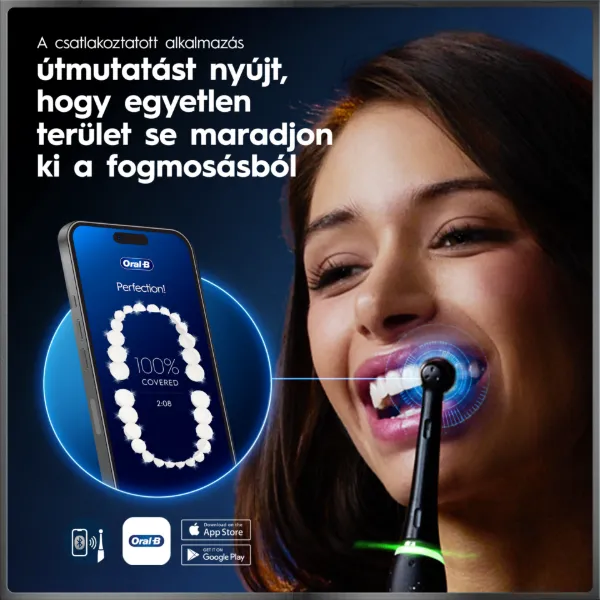 Oral-B iO 10 Elektromos Fogkefe | Fehér | 1 db Fogkefefej | Töltős Utazótok termékhez kapcsolódó kép