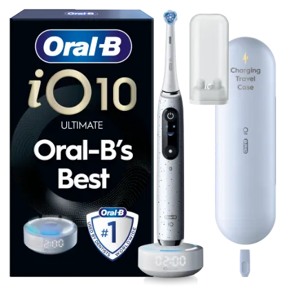 Oral-B iO 10 Elektromos Fogkefe | Fehér | 1 db Fogkefefej | Töltős Utazótok termékhez kapcsolódó kép