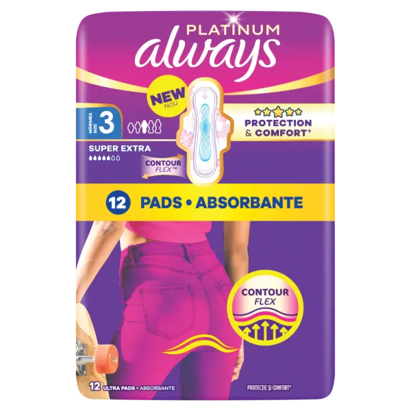 Always Platinum Night (3-as méret) Szárnyas Egészségügyi Betét, 12 db termékhez kapcsolódó kép