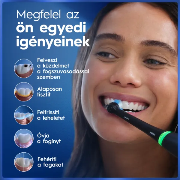 Oral-B iO 5 Elektromos Fogkefe | Tearózsaszín | 1 db Fogkefefej | Prémium Utazótok termékhez kapcsolódó kép