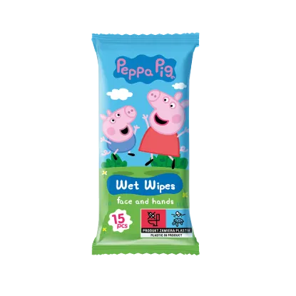 Peppa Malac szenzitív nedves baba törlőkendő 15 db-os termékhez kapcsolódó kép