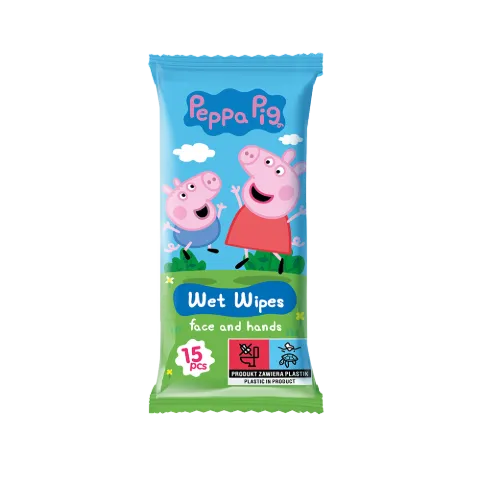 Peppa Malac szenzitív nedves baba törlőkendő 15 db-os termékhez kapcsolódó kép