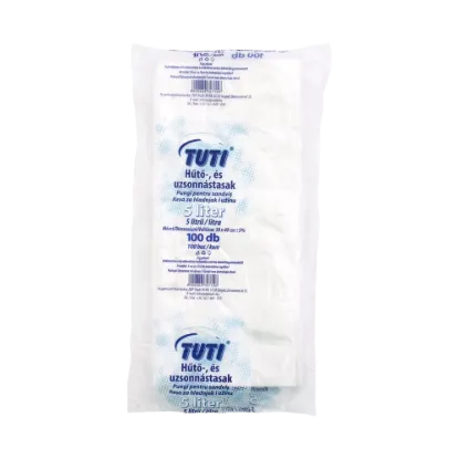 TUTI uzsi és hűtőtasak 30x40 cm 5 liter (100 db) termékhez kapcsolódó kép