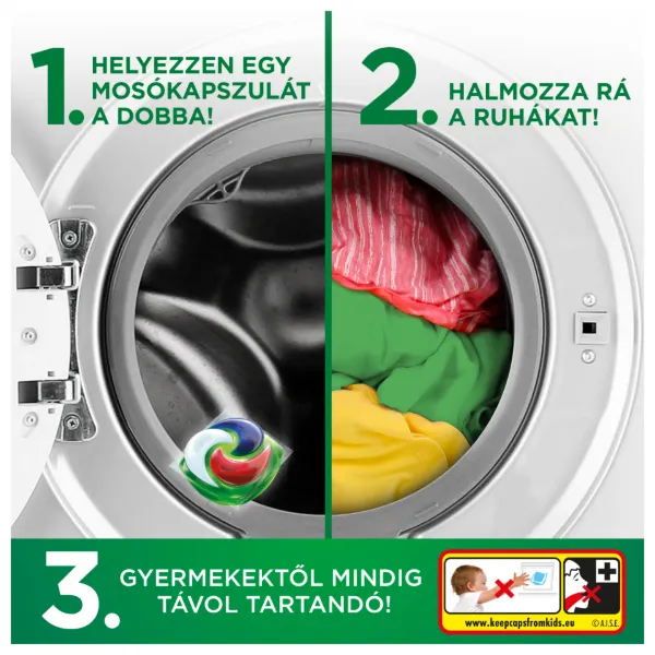 Ariel Allin1 PODS +Extra Folteltávolító Hatású Mosókapszula, 10 Mosáshoz termékhez kapcsolódó kép