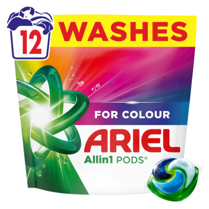 Ariel Allin1 PODS Folyékony Mosókapszula Színes Ruhákhoz, 12 Mosáshoz termékhez kapcsolódó kép
