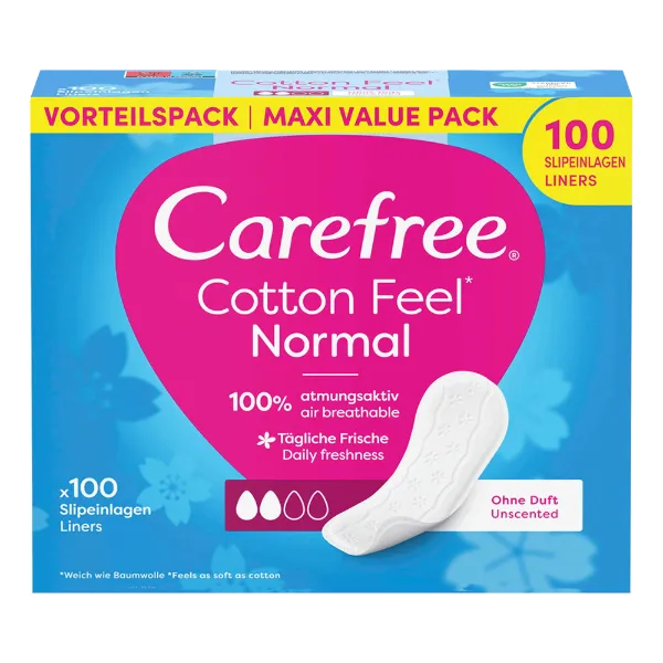 Carefree tisztasági betét 100 db Cotton Feel termékhez kapcsolódó kép