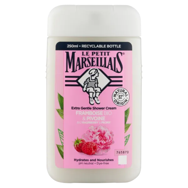 Le Petit Marsellais organikus málna & bazsarózsa krémtusfürdő 250 ml termékhez kapcsolódó kép