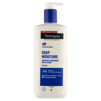 Neutrogena Norvég Formula Deep Moisture azonnal beszívódó testápoló 400 ml termékhez kapcsolódó kép