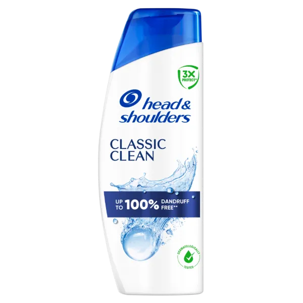 Head & Shoulders Classic Clean korpa elleni sampon 400ml napi használatra. Tiszta érzet termékhez kapcsolódó kép