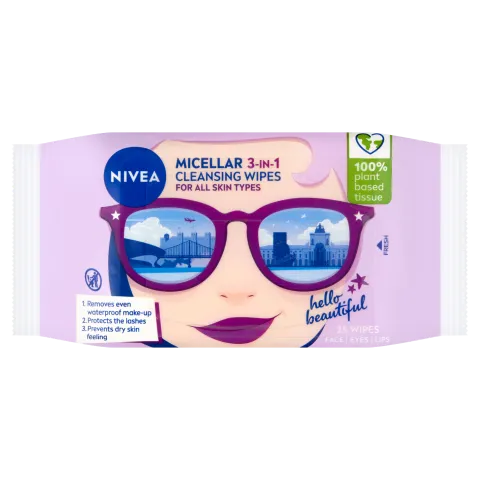 NIVEA 3 az 1-ben micellás arctisztító kendő 25 db termékhez kapcsolódó kép