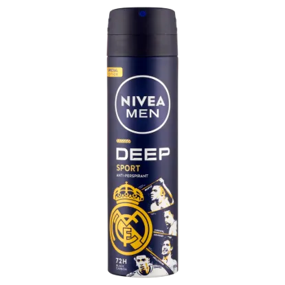Nivea Men Deo spray 150 ml Deep Sport Real Madrid limitált kiadás termékhez kapcsolódó kép