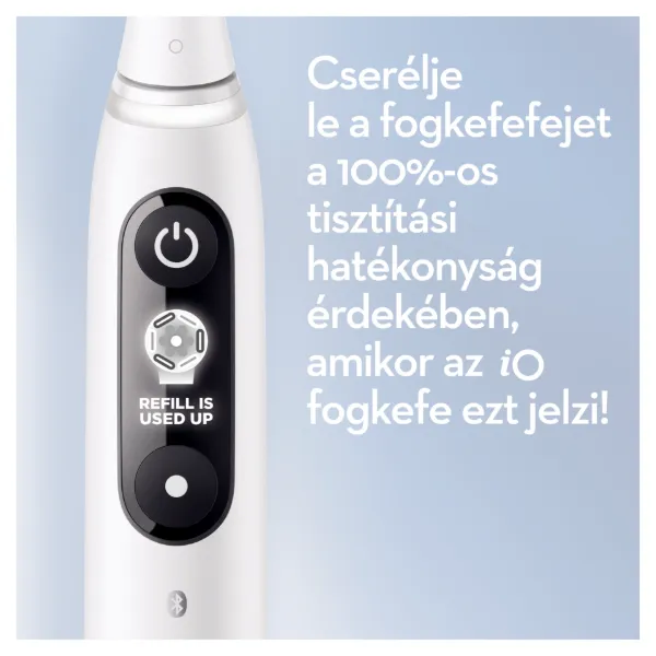 Oral-B iO 6 Elektromos Fogkefe | Fehér | 1 db Fogkefefej | Prémium Utazótok termékhez kapcsolódó kép