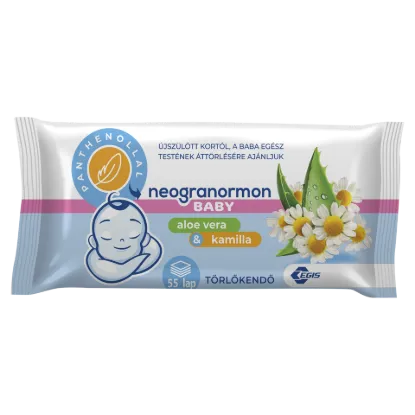 Neogranormon Baby aloe vera & kamilla törlőkendő 55 db termékhez kapcsolódó kép