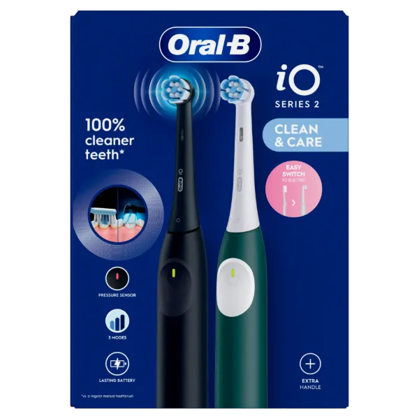 Oral-B iO 2 Elektromos Fogkefe, Éjfekete és Erdőzöld termékhez kapcsolódó kép