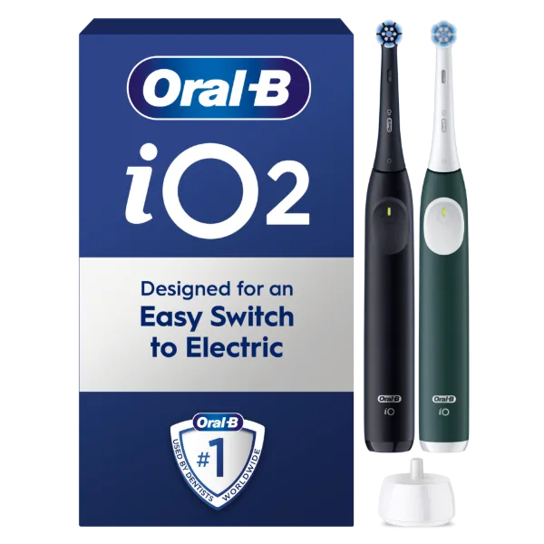 Oral-B iO 2 Elektromos Fogkefe, Éjfekete és Erdőzöld termékhez kapcsolódó kép