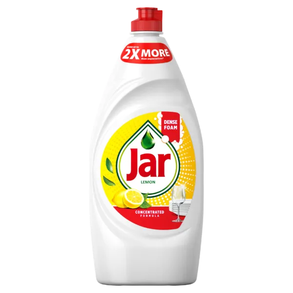 Jar Lemon Folyékony Mosogatószer. Zsíroldó Áztatás Nélkül Eltávolítja A Zsíros Szennyeződéseket900ML termékhez kapcsolódó kép
