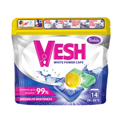 Violeta VESH mosókapszula 14 db Fehér ruhákhoz termékhez kapcsolódó kép