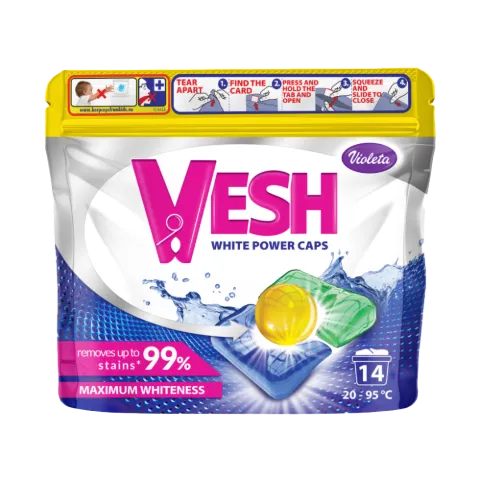 Violeta VESH mosókapszula 14 db Fehér ruhákhoz termékhez kapcsolódó kép