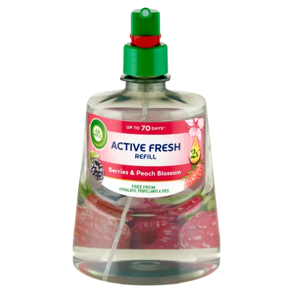 Air Wick Active Fresh Erdei gyümölcs és barackvirág utántöltő 228 ml termékhez kapcsolódó kép