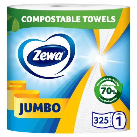 Zewa Jumbo háztartási papírtörlő 2 rétegű 1 tekercs termékhez kapcsolódó kép