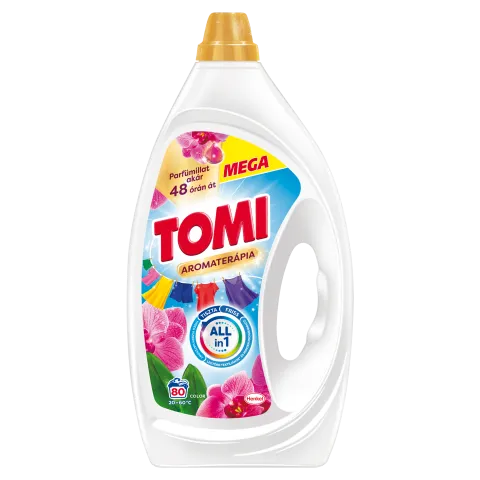 Tomi Color Aromaterápia Orchidea & Makadámia Olaj folyékony mosószer 80 mosás 3,6 l termékhez kapcsolódó kép