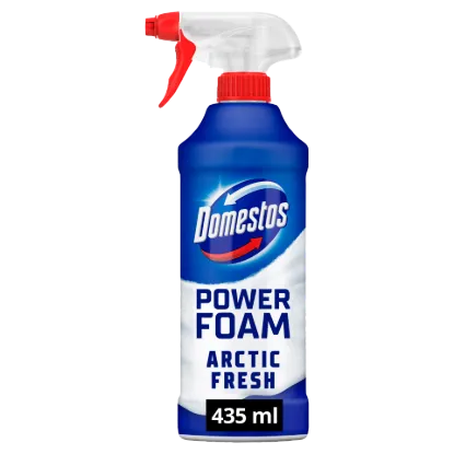 Domestos Power Foam Arctic Fresh WC és fürdőszoba tisztító hab 435 ml termékhez kapcsolódó kép