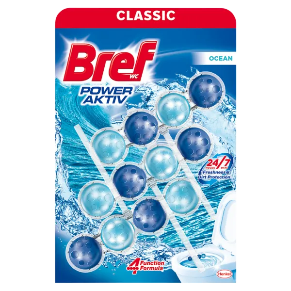 Bref Power Aktiv Ocean WC frissítő 3 x 50 g  termékhez kapcsolódó kép