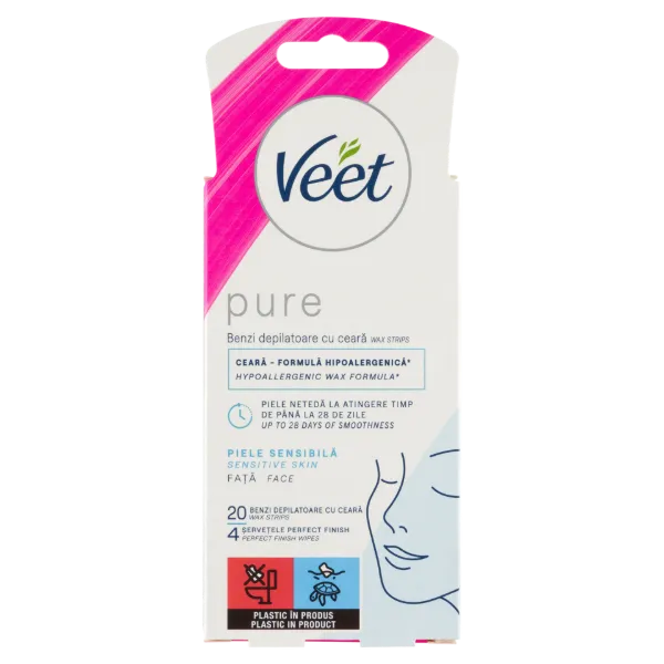 Veet Pure Sensitive Skin gyantaszalag 20 db termékhez kapcsolódó kép