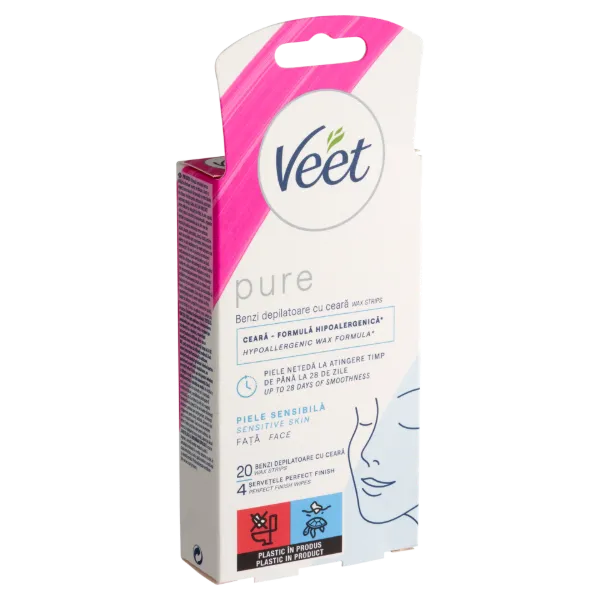 Veet Pure Sensitive Skin gyantaszalag 20 db termékhez kapcsolódó kép